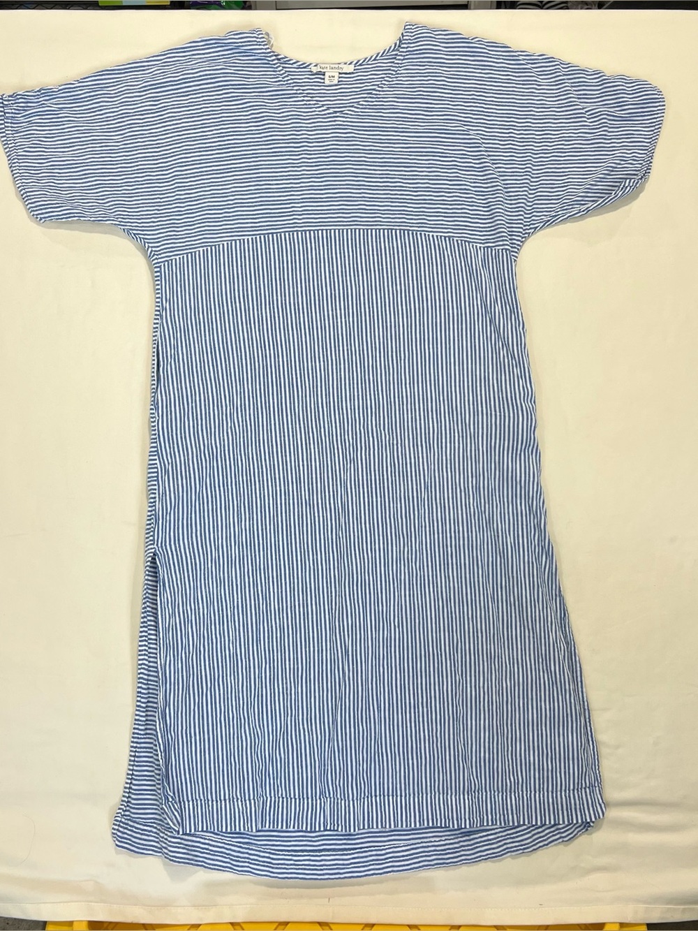 kate landry s/m Blue & White Striped Dress
